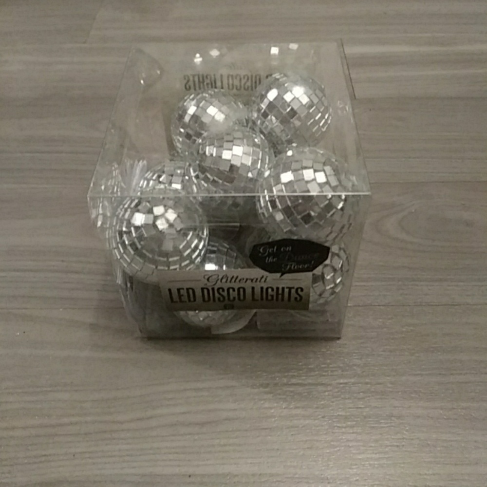 LED disco ball string lights